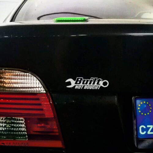 Samolepka BUILT NOT BOUGHT - profi nálepka na auto - Image 2