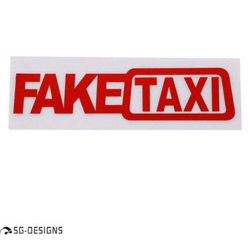 Samolepka FAKE TAXI - profi nálepka na auto - Image 2