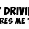 Samolepka MY DRIVING SCARES