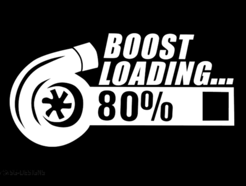 Samolepka TURBO loading - profi nálepka na auto - Image 2