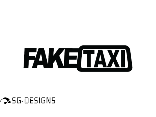 samolepka fake taxi