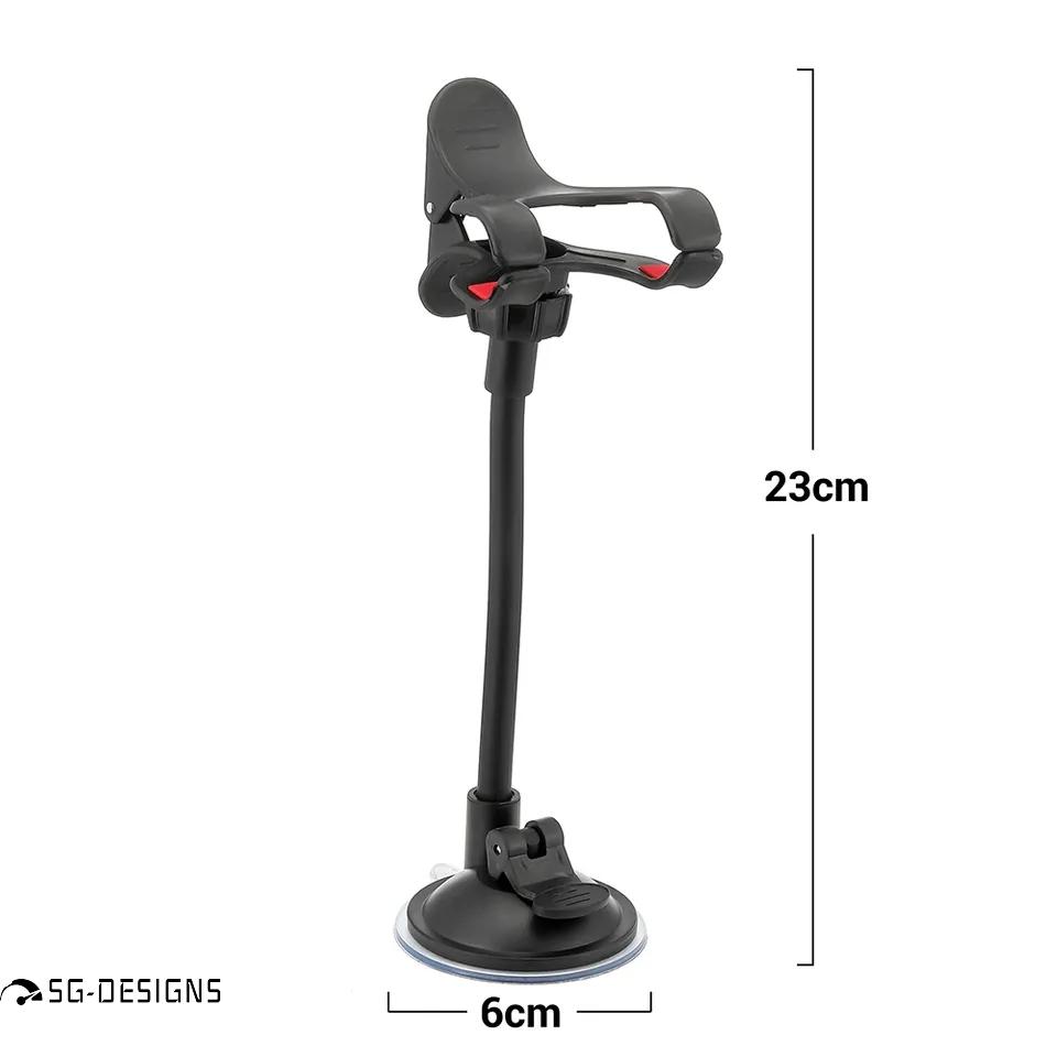 Držák telefonu / mobilu a GPS do auta - klips s přísavkou na sklo - Obrázek 6