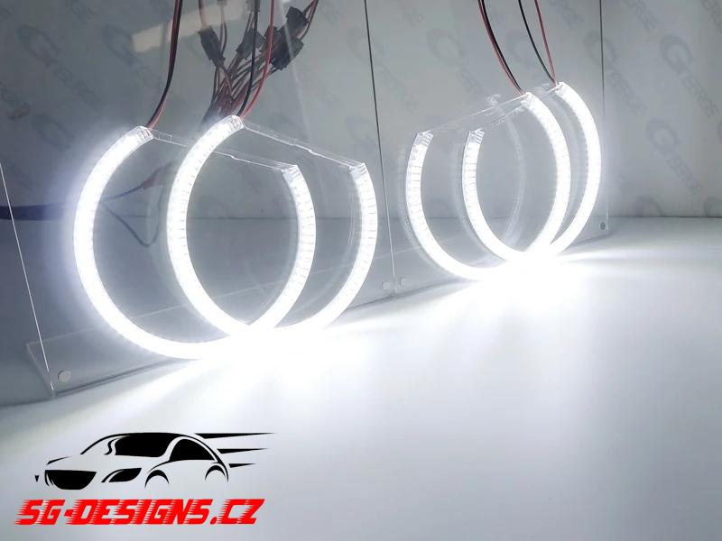 LED kroužky BMW Angel Eyes E46 halogen, E53 UHP - bílá - Obrázek 5