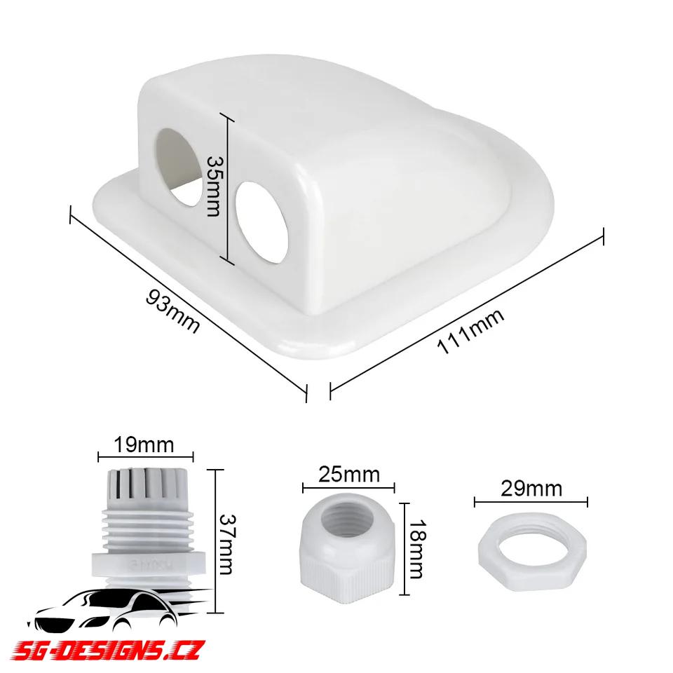 Kabelová průchodka pro karavan a obytný vůz - střešní i stěnová - Obrázek 5
