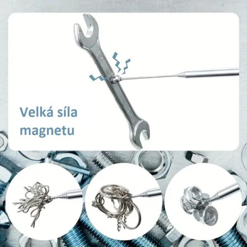 Magnet teleskopický ZESÍLENÝ - magnetický vytahovák - 900g - Image 2