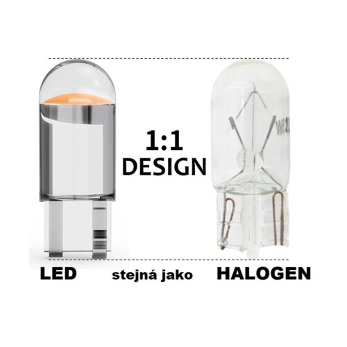 LED žárovka w5w /  T10 / w3w - LED  12V - bílá - Image 4