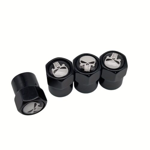 Krytky PUNISHER army - čepičky na ventilky kol lebka V1 - Image 6