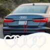 Znak SRDCE pro Audi na kapotu nebo kufr - bílá - Image 2