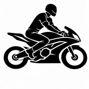 Nálepka motorkář