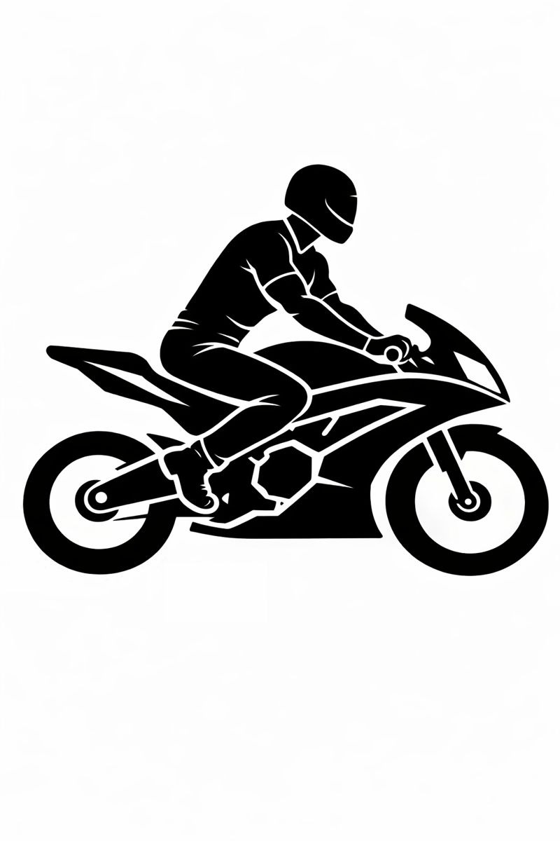 Nálepka motorkář